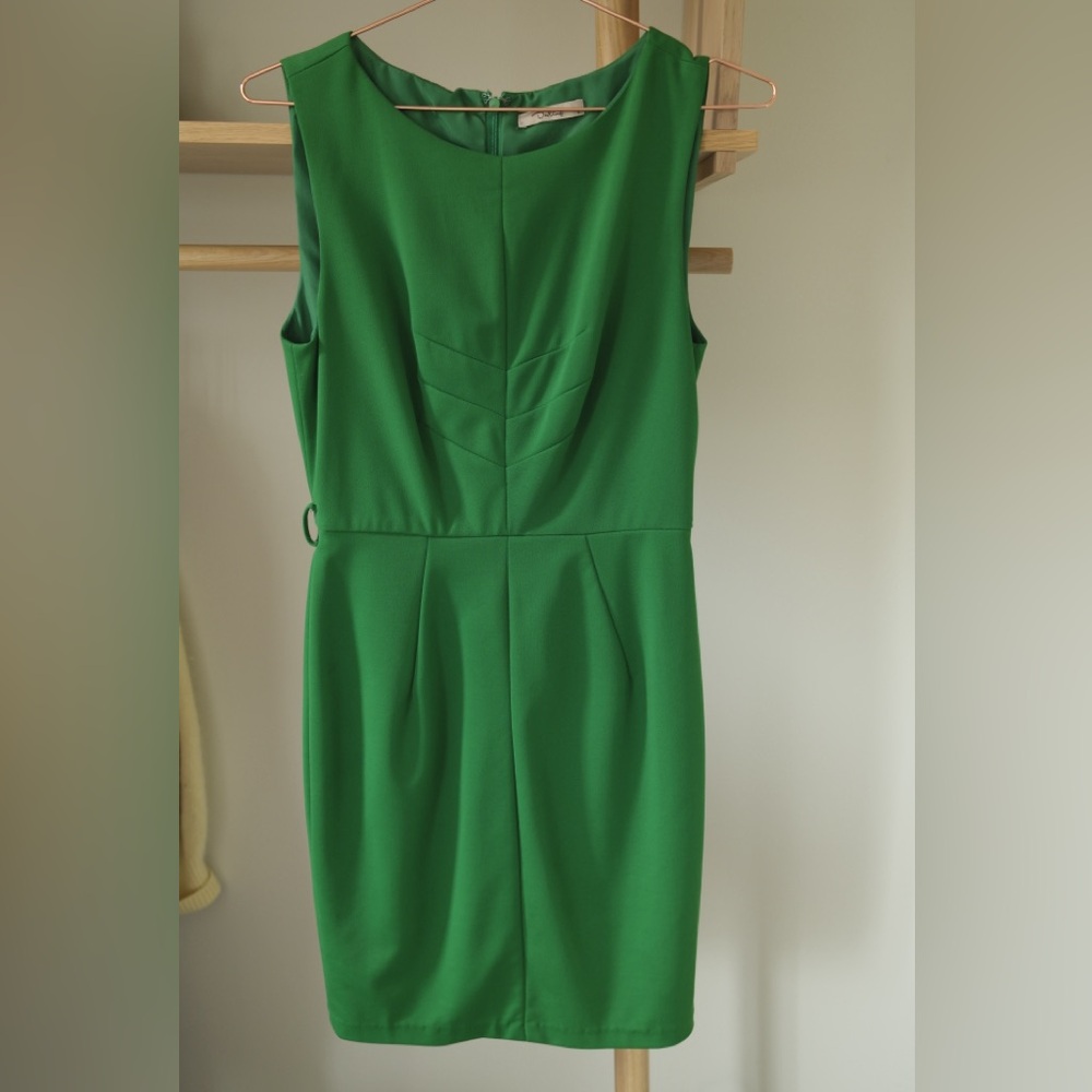 Darling Vibrant Green Sleeveless Dress